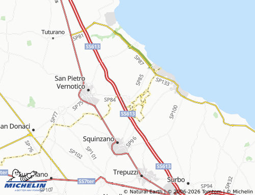MICHELIN Torchiarolo map - ViaMichelin