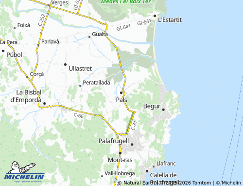 Mapa MICHELIN Pals - ViaMichelin