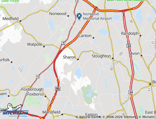Mapa MICHELIN Sharon - ViaMichelin