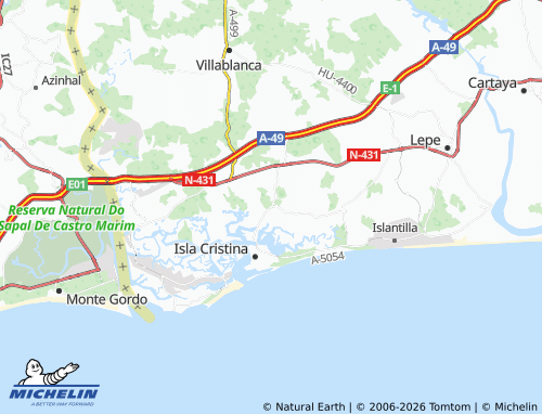 MICHELIN Pozo del Camino map - ViaMichelin