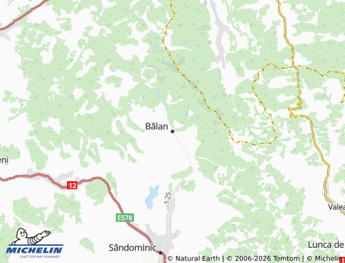 Mappa MICHELIN Bălan - ViaMichelin