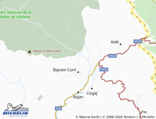 MICHELIN Koçanaj map - ViaMichelin