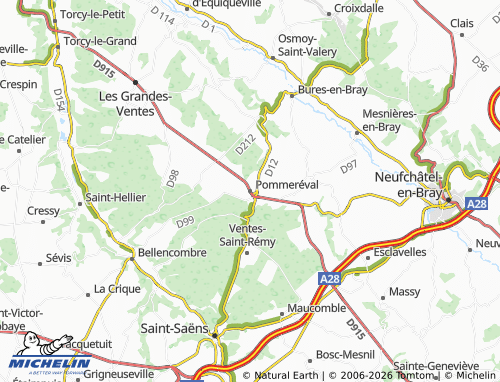 Mapa MICHELIN Pommeréval - ViaMichelin