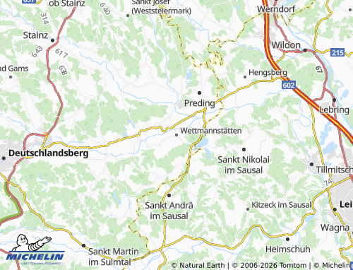 MICHELIN Wettmannstätten map - ViaMichelin