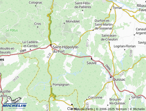 MICHELIN Conqueyrac map - ViaMichelin