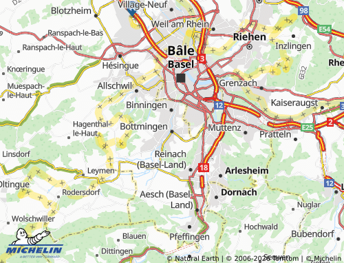 Mapa MICHELIN Bottmingen - ViaMichelin