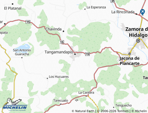 MICHELIN De Arriba map - ViaMichelin