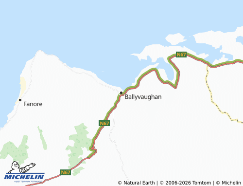 MICHELIN-Landkarte Ballyvaughan - ViaMichelin
