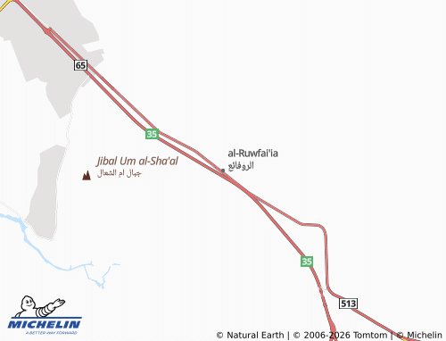 MICHELIN-Landkarte al-Ruwfai'ia - ViaMichelin