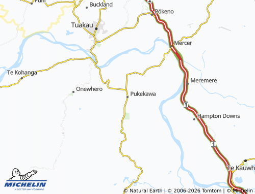 Mapa MICHELIN Pukekawa - ViaMichelin