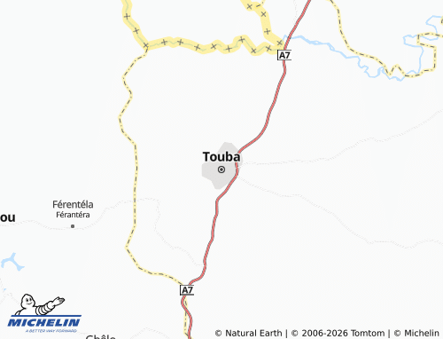 MICHELIN-Landkarte Touba - ViaMichelin