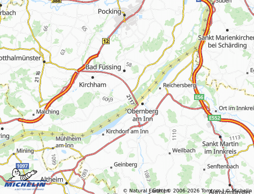 MICHELIN Egglfing am Inn map - ViaMichelin