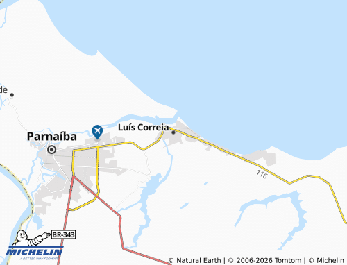 MICHELIN Luís Correia map - ViaMichelin