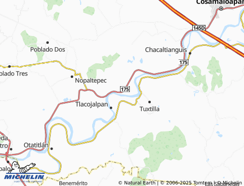 MICHELIN Paraíso Novillero Centro map - ViaMichelin