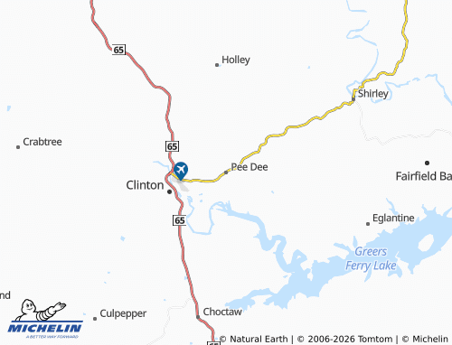 Carte MICHELIN Pee Dee - ViaMichelin