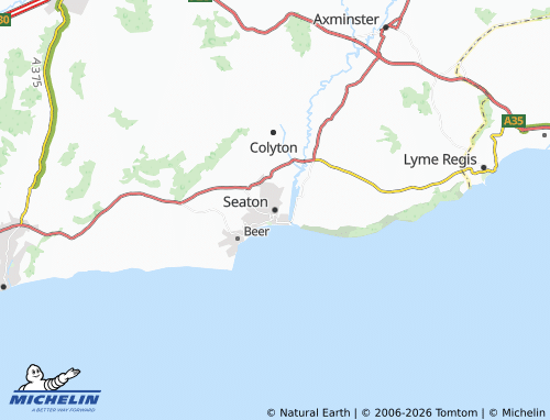 Carte MICHELIN Seaton - ViaMichelin