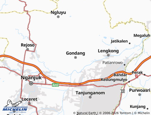 MICHELIN-Landkarte Gondang - ViaMichelin