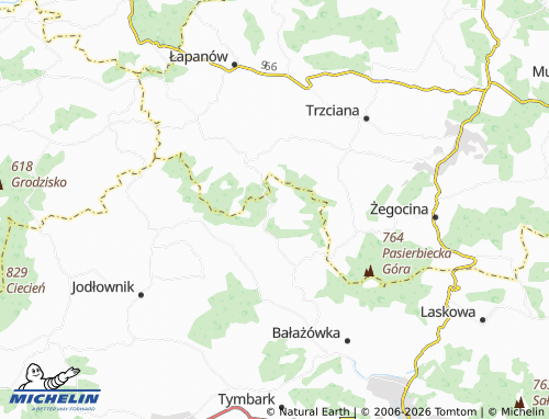 MICHELIN Stare Rybie map - ViaMichelin