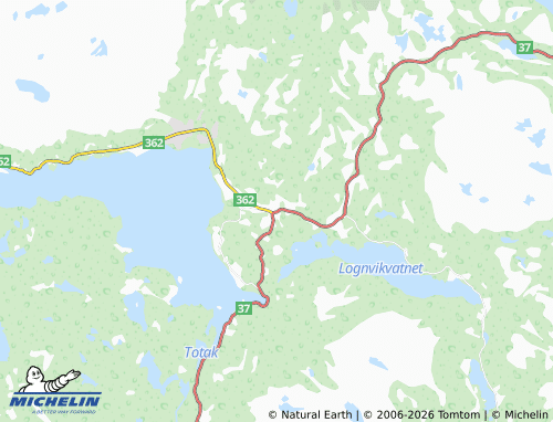 MICHELIN Midtbygdi map - ViaMichelin