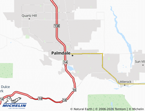 Mappa MICHELIN Palmdale - ViaMichelin