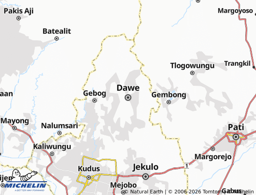 MICHELIN Dawe map - ViaMichelin