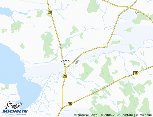 Mappa MICHELIN Øster Vemb - ViaMichelin