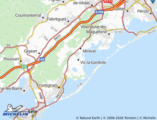 Mappa MICHELIN Vic-la-Gardiole - ViaMichelin