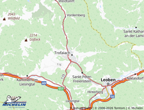 MICHELIN-Landkarte Trofaiach - ViaMichelin