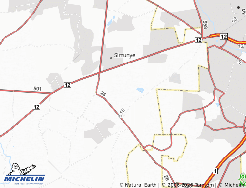 MICHELIN-Landkarte Randfontein Mine - ViaMichelin