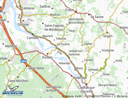MICHELIN Le Haut Langoiran map - ViaMichelin
