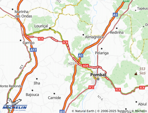 MICHELIN Assanha da Paz map - ViaMichelin