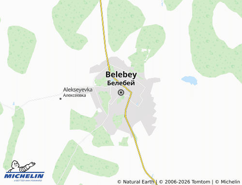 MICHELIN-Landkarte Belebei - ViaMichelin