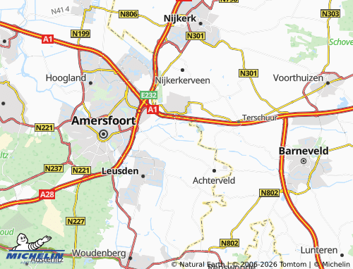 Carte MICHELIN Stoutenburg Noord - ViaMichelin