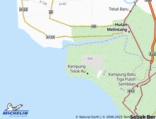 Mappa MICHELIN Kampung Parit Baru - ViaMichelin