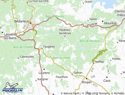 MICHELIN Fos map - ViaMichelin