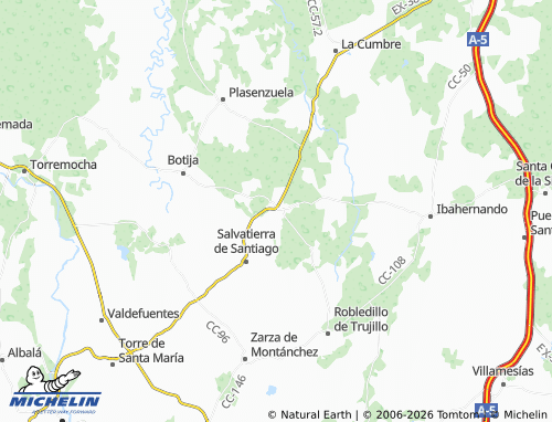 MICHELIN Ruanes map - ViaMichelin