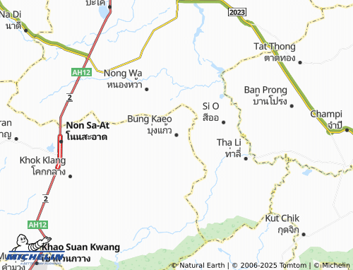 MICHELIN Bung Kaeo map - ViaMichelin