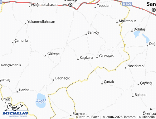 Mappa MICHELIN Kaşıkara - ViaMichelin