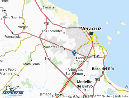 MICHELIN Valente Díaz map - ViaMichelin