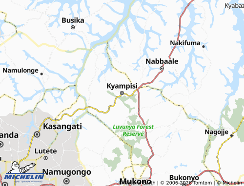 Mapa MICHELIN Kyampisi - ViaMichelin