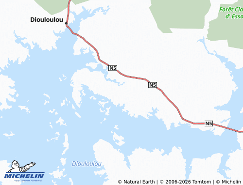 Mappa MICHELIN Badiéléli - ViaMichelin