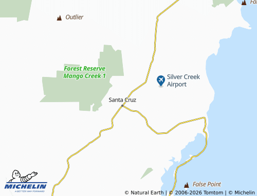 Mapa MICHELIN South Stann Creek - ViaMichelin
