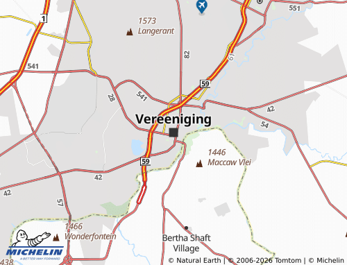 MICHELIN-Landkarte Vereeniging - ViaMichelin