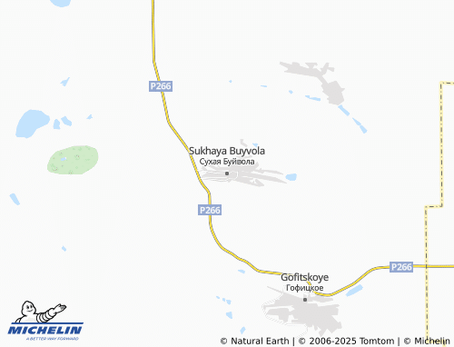 MICHELIN Sukhaya Buyvola map - ViaMichelin