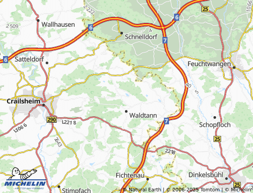 MICHELIN Asbach map - ViaMichelin