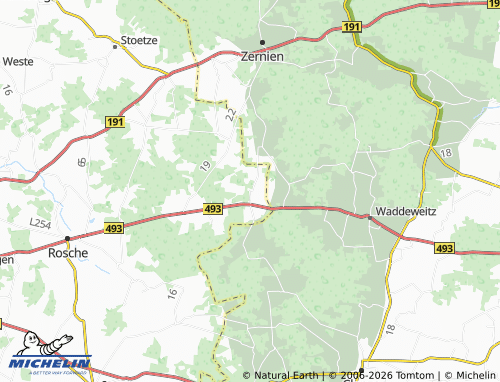 MICHELIN Gauel map - ViaMichelin