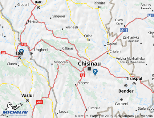 Mapa MICHELIN Strășeni - ViaMichelin
