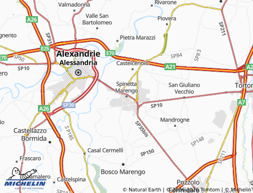 Mappa MICHELIN Spinetta Marengo - ViaMichelin