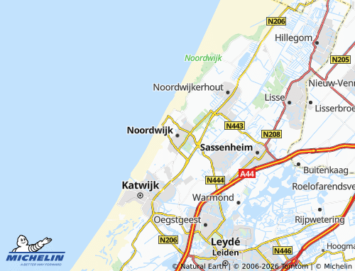 Mapa MICHELIN Noordwijk - ViaMichelin