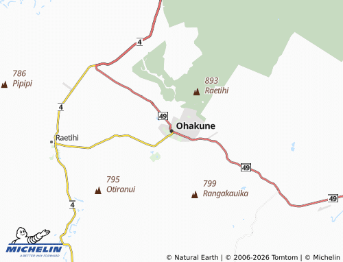 Mapa MICHELIN Ohakune - ViaMichelin